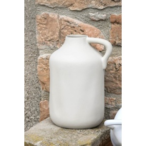 JARRON GRES 34X34X50 ASA ARTESANAL BEIGE