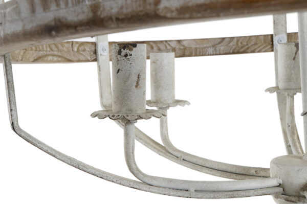 LAMPARA TECHO ABETO METAL 64X64X56 BLANCO - Imagen 4