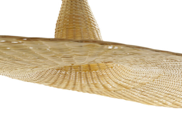 LAMPARA TECHO BAMBU 58X58X22 NATURAL MARRON CLARO - Imagen 3