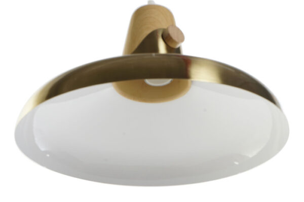 LAMPARA TECHO METAL 35X35X21 DORADO - Imagen 5