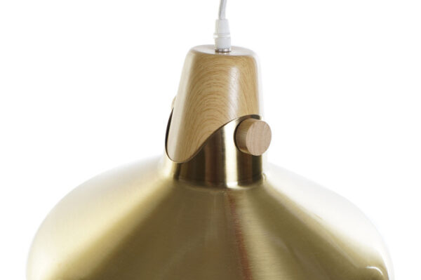 LAMPARA TECHO METAL 35X35X21 DORADO - Imagen 4