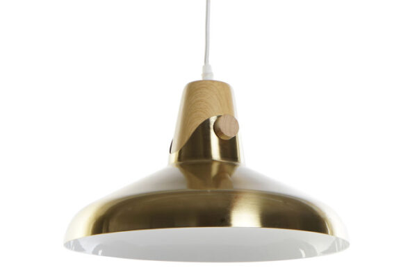 LAMPARA TECHO METAL 35X35X21 DORADO