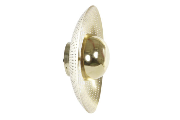 LAMPARA APLIQUE METAL 40X40X15 DORADO - Imagen 3