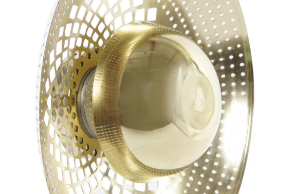 LAMPARA APLIQUE METAL 40X40X15 DORADO - Imagen 4