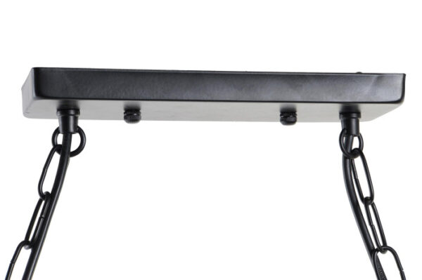 LAMPARA TECHO METAL CUERDA 85X18X20 3 BOMBILLAS - Imagen 2