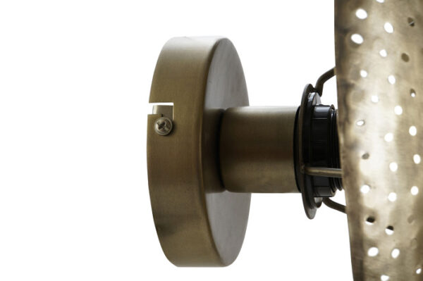 LAMPARA APLIQUE HIERRO 32X18X32 DORADO - Imagen 3