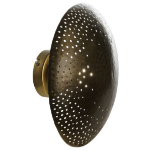 LAMPARA APLIQUE HIERRO 32X18X32 DORADO