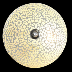 LAMPARA APLIQUE CRISTAL 26X13X26 MOSAICO BLANCO