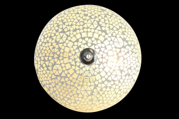LAMPARA APLIQUE CRISTAL 26X13X26 MOSAICO BLANCO
