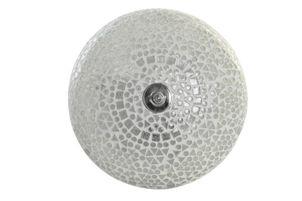 LAMPARA APLIQUE CRISTAL 26X13X26 MOSAICO BLANCO - Imagen 2