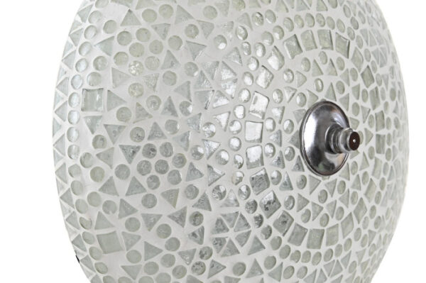 LAMPARA APLIQUE CRISTAL 26X13X26 MOSAICO BLANCO - Imagen 3