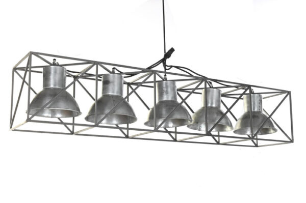 LAMPARA TECHO METAL 115X24X24 MULTIPOSICION GRIS - Imagen 9