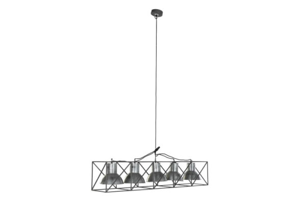 LAMPARA TECHO METAL 115X24X24 MULTIPOSICION GRIS - Imagen 4
