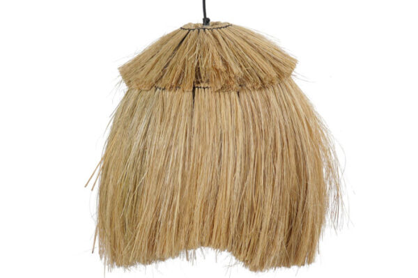 LAMPARA TECHO YUTE METAL 45X45X55 NATURAL