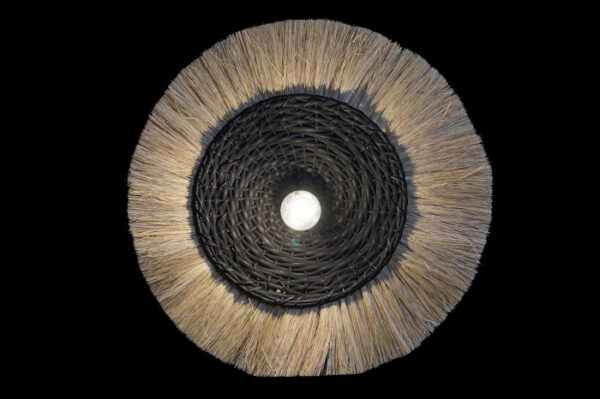 LAMPARA APLIQUE YUTE HIERRO 42X9X42 TECHO NATURAL - Imagen 2