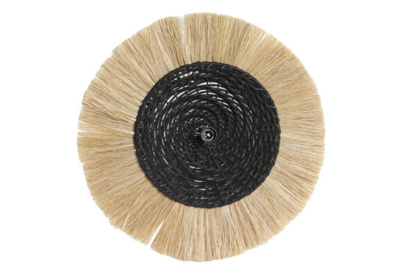 LAMPARA APLIQUE YUTE HIERRO 42X9X42 TECHO NATURAL - Imagen 3