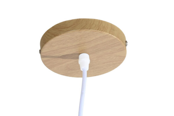 LAMPARA TECHO BAMBU POLIESTER 40X40X39 E27 FLECOS - Imagen 2