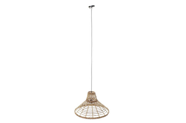 LAMPARA TECHO RATAN 56X56X34 NATURAL MARRON - Imagen 5