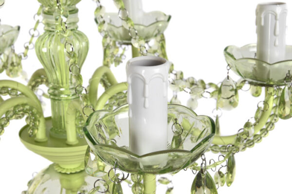 LAMPARA TECHO ACRILICO METAL 51X51X100 VERDE - Imagen 7