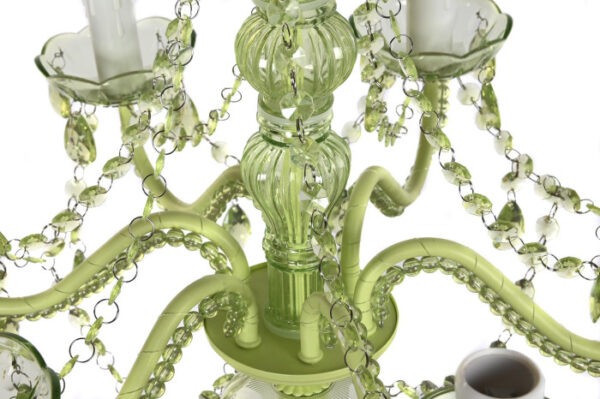 LAMPARA TECHO ACRILICO METAL 51X51X100 VERDE - Imagen 6