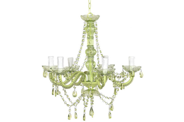 LAMPARA TECHO ACRILICO METAL 51X51X100 VERDE - Imagen 4