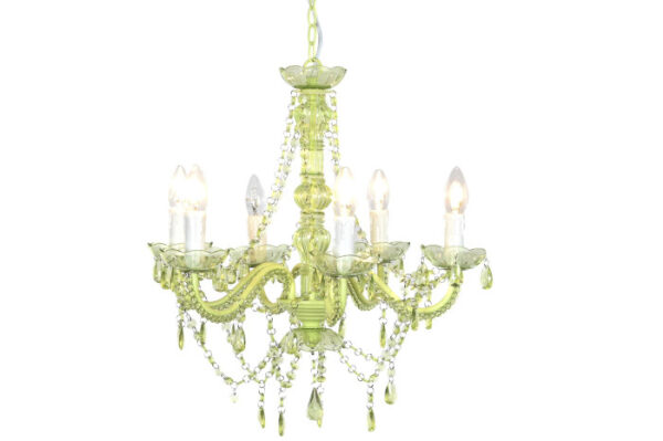 LAMPARA TECHO ACRILICO METAL 51X51X100 VERDE - Imagen 2