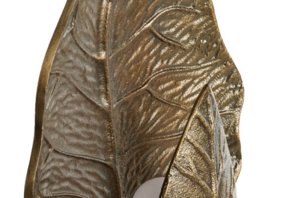 LAMPARA APLIQUE ALUMINIO 21X10X46 HOJA BRONCE - Imagen 3