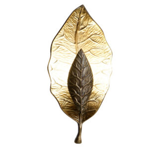LAMPARA APLIQUE ALUMINIO 21X10X46 HOJA BRONCE