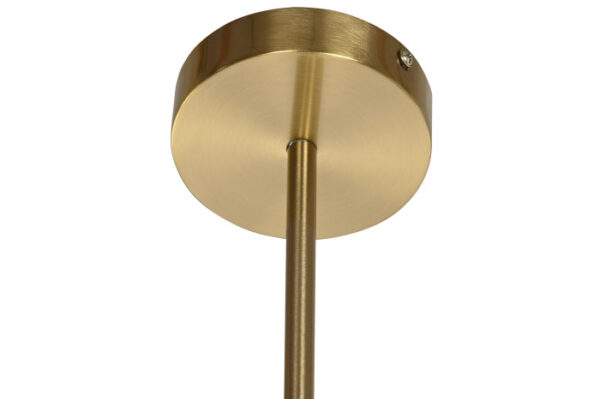 LAMPARA TECHO METAL CRISTAL 64X64X64 BOLAS DORADO - Imagen 3