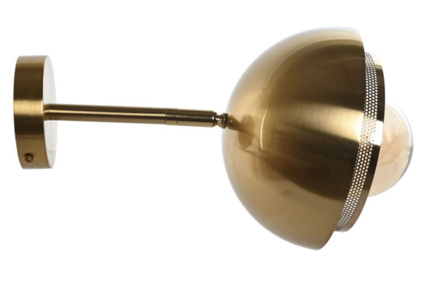LAMPARA APLIQUE HIERRO 20X24X16 DORADO - Imagen 2