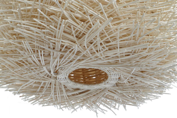 LAMPARA TECHO RATAN HIERRO 60X60X35 NIDO NATURAL - Imagen 5
