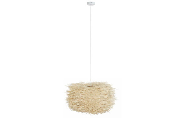 LAMPARA TECHO RATAN HIERRO 60X60X35 NIDO NATURAL - Imagen 4
