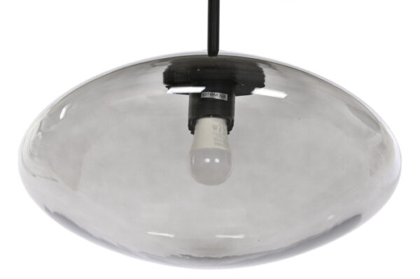 LAMPARA TECHO CRISTAL 36X36X20 GRIS - Imagen 4