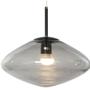 LAMPARA TECHO CRISTAL 36X36X20 GRIS