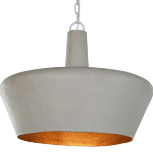 LAMPARA TECHO HIERRO 74X74X50 PATINADO BLANCO