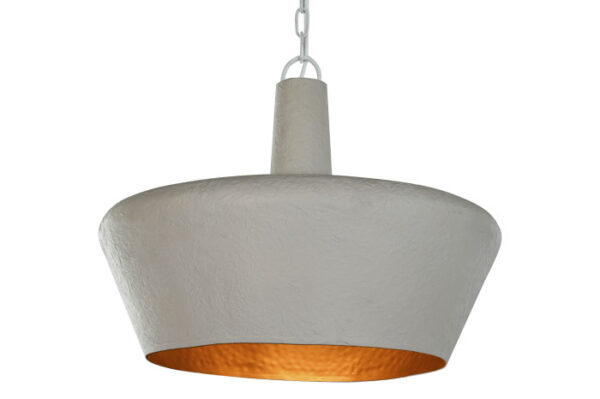 LAMPARA TECHO HIERRO 74X74X50 PATINADO BLANCO