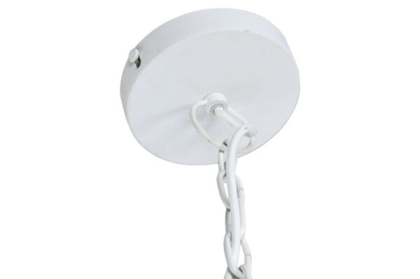 LAMPARA TECHO HIERRO 58X58X85 PATINADO BLANC - Imagen 2
