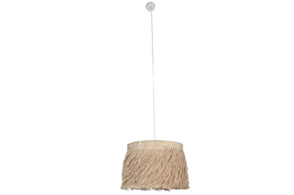 LAMPARA TECHO RATAN 60X60X40 HECHA A MANO NATURAL - Imagen 5