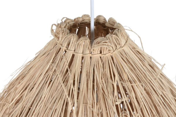 LAMPARA TECHO RATAN 51X51X70 HECHA A MANO NATURAL - Imagen 3