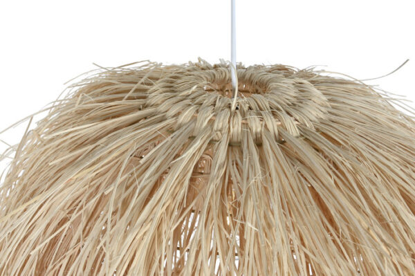 LAMPARA TECHO RATAN 65X65X40 HECHA A MANO NATURAL - Imagen 4