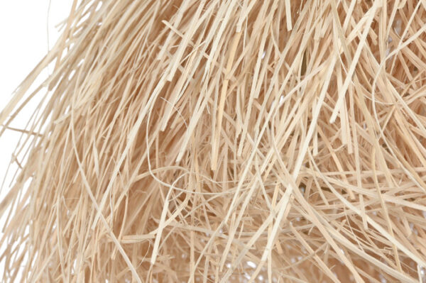 LAMPARA TECHO RATAN 65X65X40 HECHA A MANO NATURAL - Imagen 3