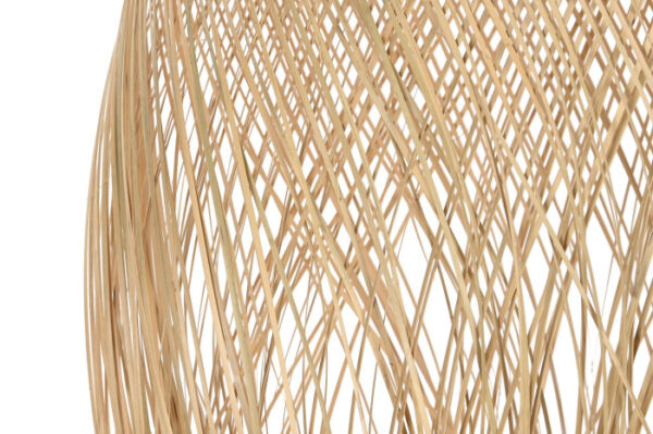 LAMPARA TECHO RATAN 40X40X70 HECHA A MANO NATURAL - Imagen 3