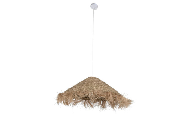 LAMPARA TECHO FIBRA SEAGRASS 70X70X25 NATURAL - Imagen 6