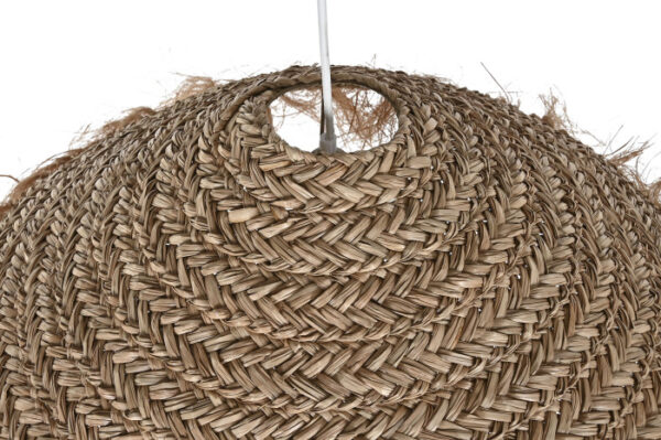LAMPARA TECHO FIBRA SEAGRASS 70X70X25 NATURAL - Imagen 4