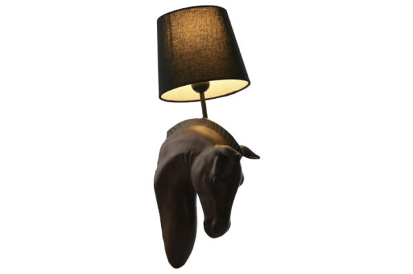 LAMPARA APLIQUE RESINA 18X21,5X50,5 CABALLO
