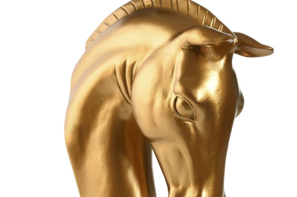 LAMPARA APLIQUE RESINA 18X21,5X50,5 CABALLO DORADO - Imagen 3