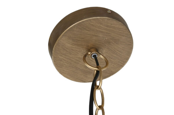 LAMPARA TECHO YUTE METAL 50,5X50,5X148 FLECOS - Imagen 4