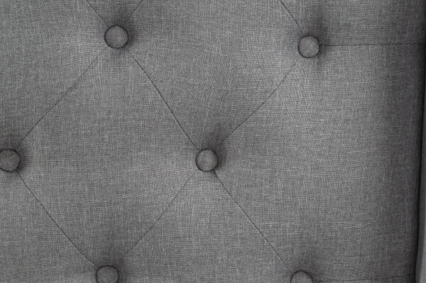 CABECERO CAMA POLIESTER 194X20X170 CAPITONE GRIS - Imagen 3