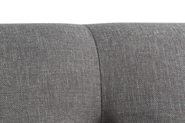 CABECERO CAMA POLIESTER 194X20X170 CAPITONE GRIS - Imagen 2
