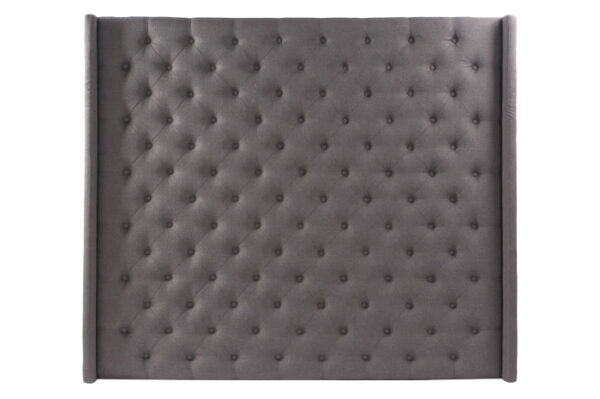 CABECERO CAMA POLIESTER 194X20X170 CAPITONE GRIS